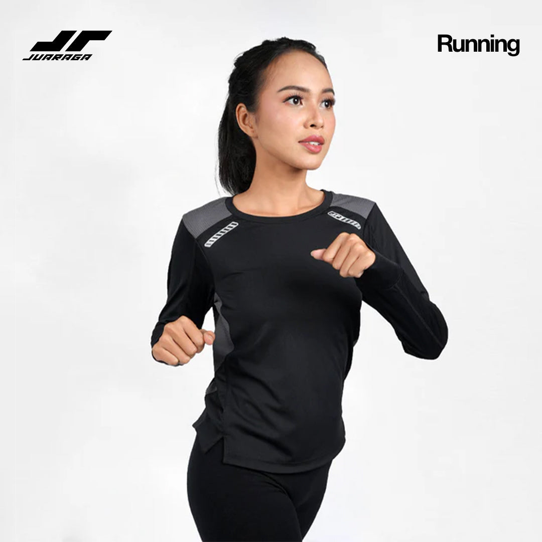 Juaraga Jersey Sport - Wanita JR Max - Hitam