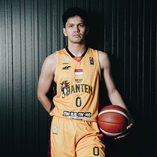 Juaraga Dewa United Basketball City Series Match Jersey x Sonic - Gold