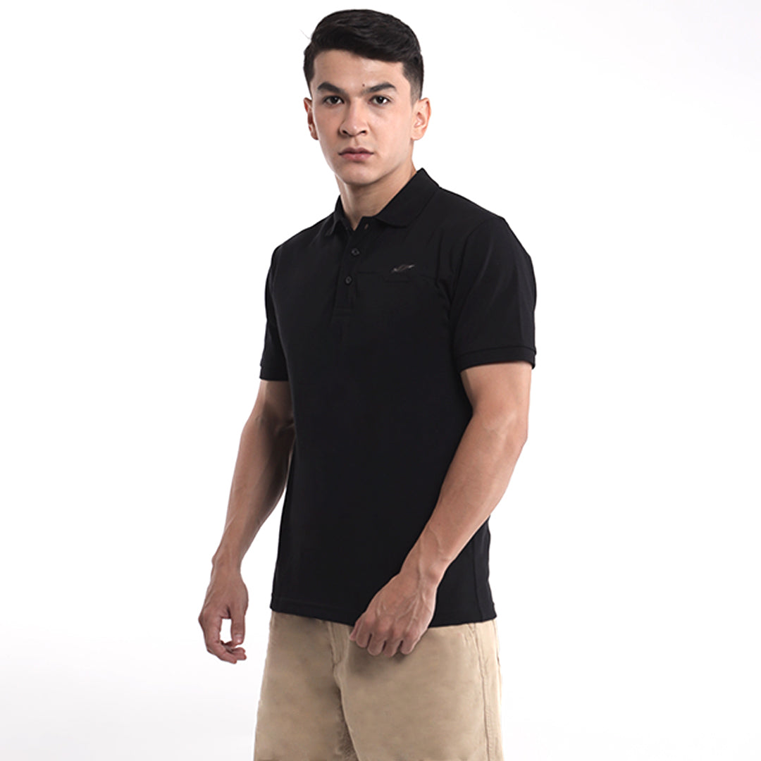 Polo Shirt Pria Signature Hitam