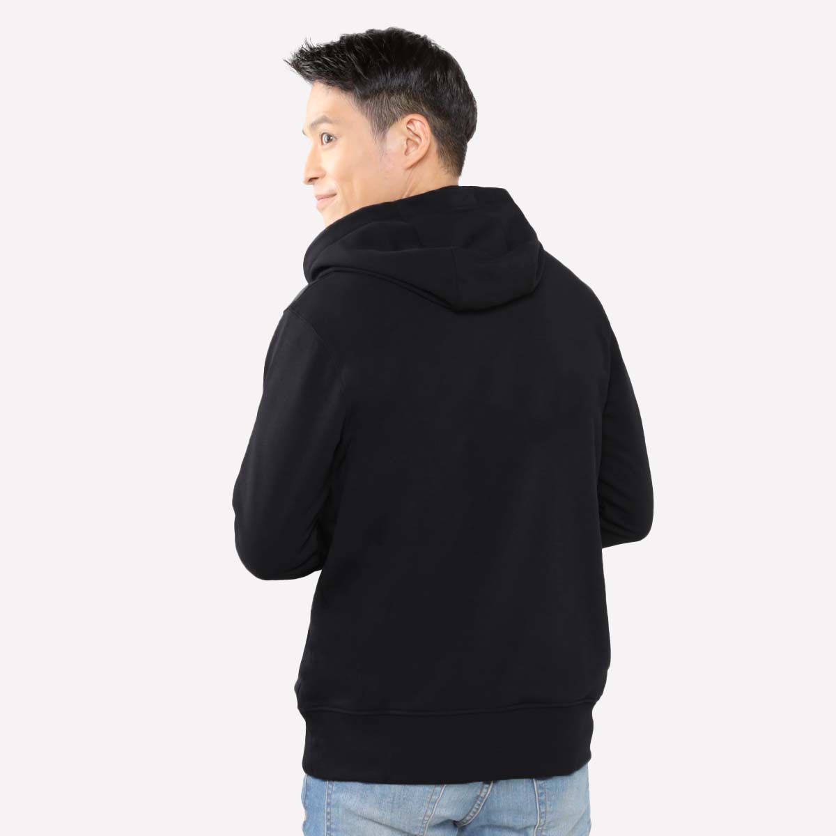 Juaraga Sweater Hoodie - JR Solid - Hitam