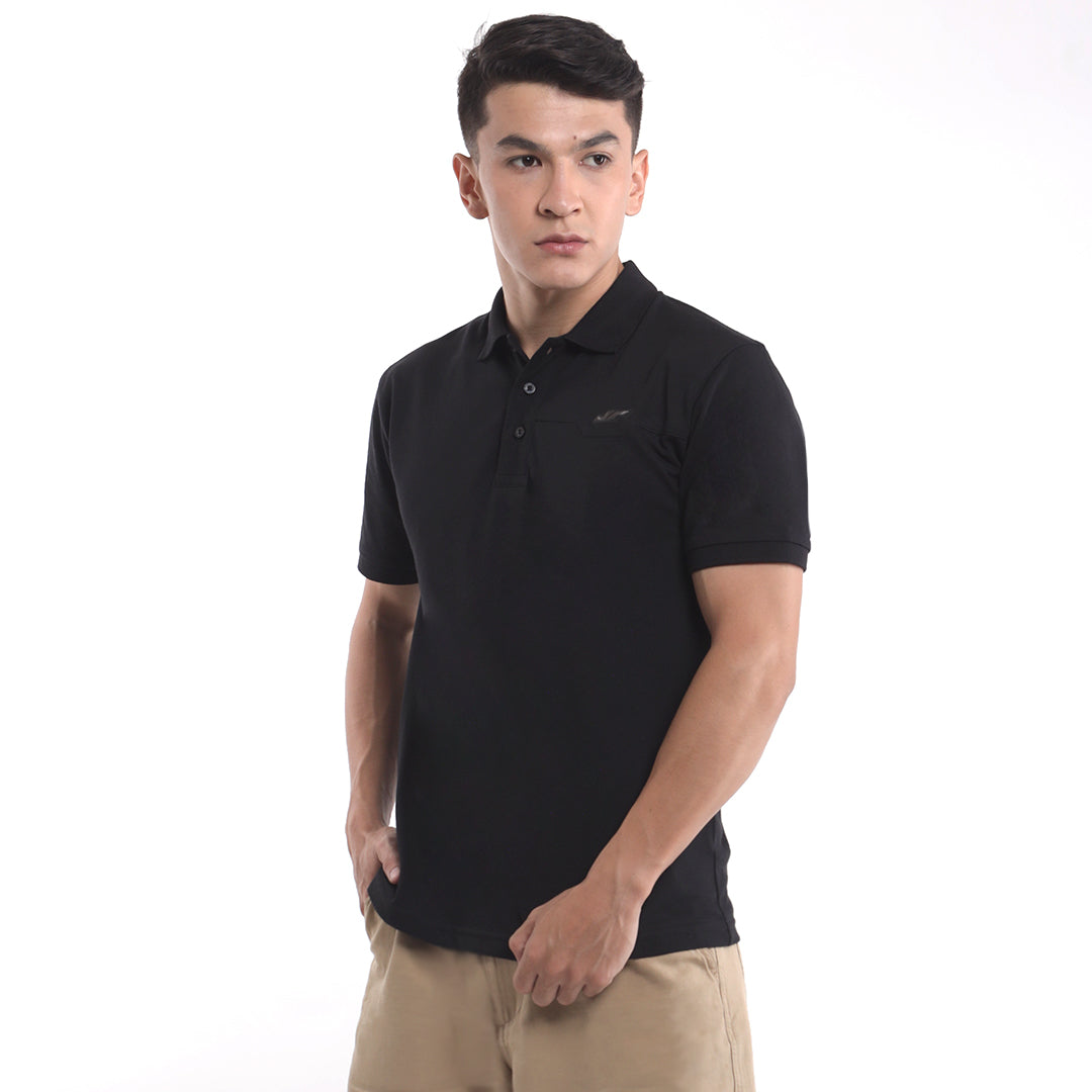 Juaraga Polo Shirt - Pria JR Signature - Hitam
