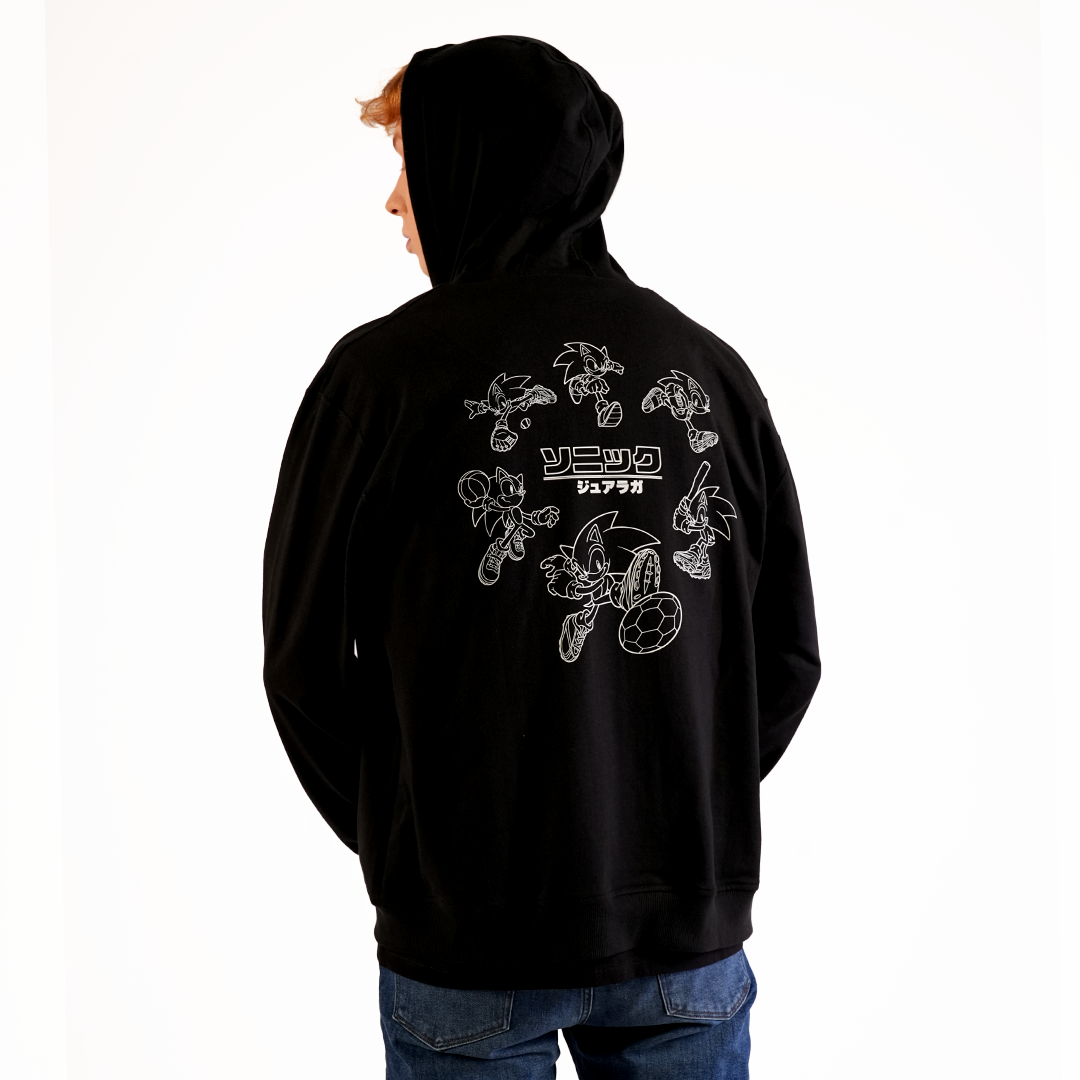 Juaraga Sonic Jacket Hoodie - Hitam