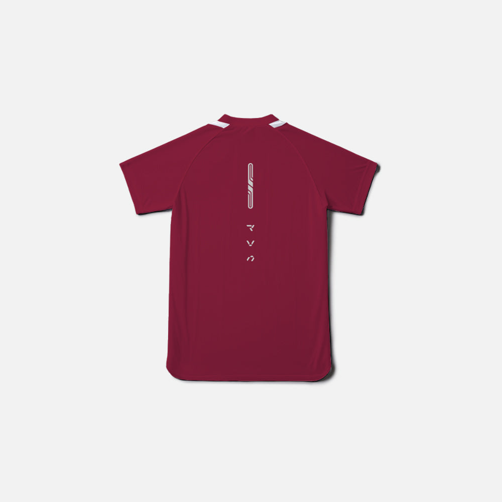 Juaraga Jersey Short Sleeve Pria - Merah Maroon