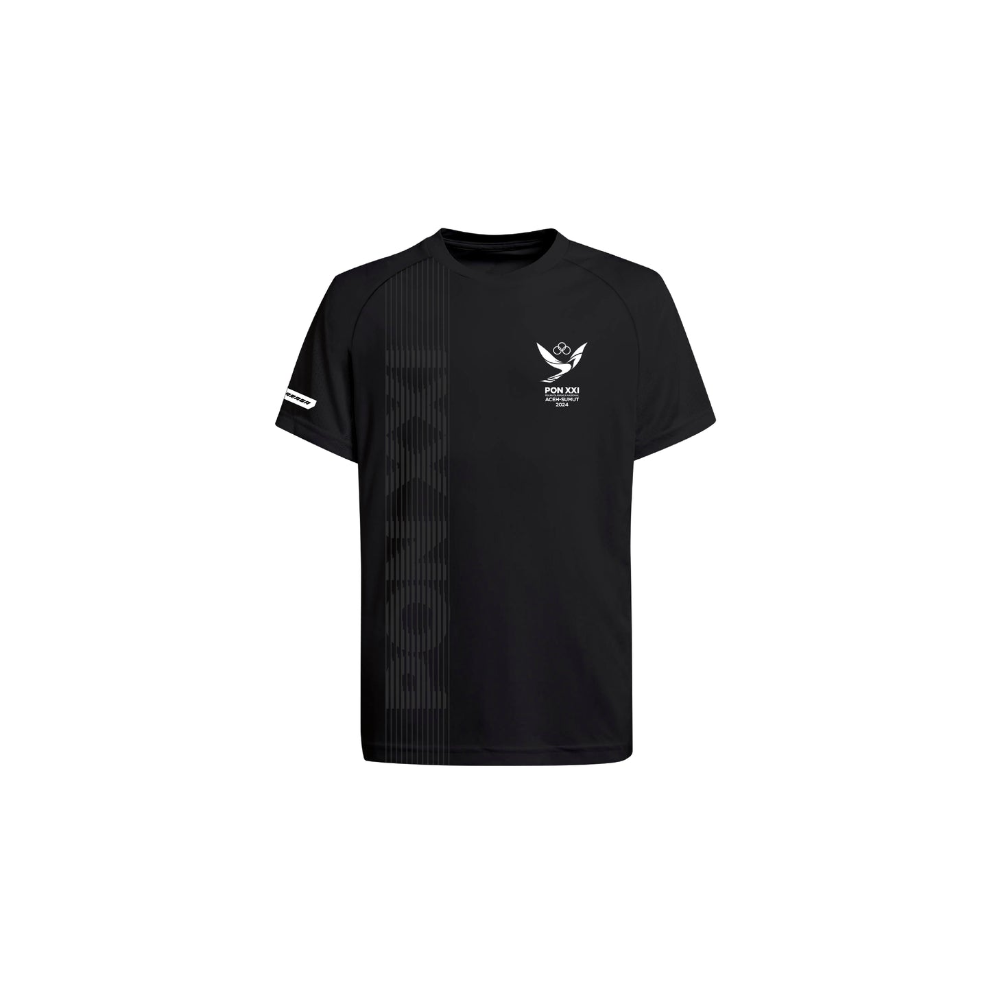 T-Shirt PON XXI 2024 - Satria - Hitam