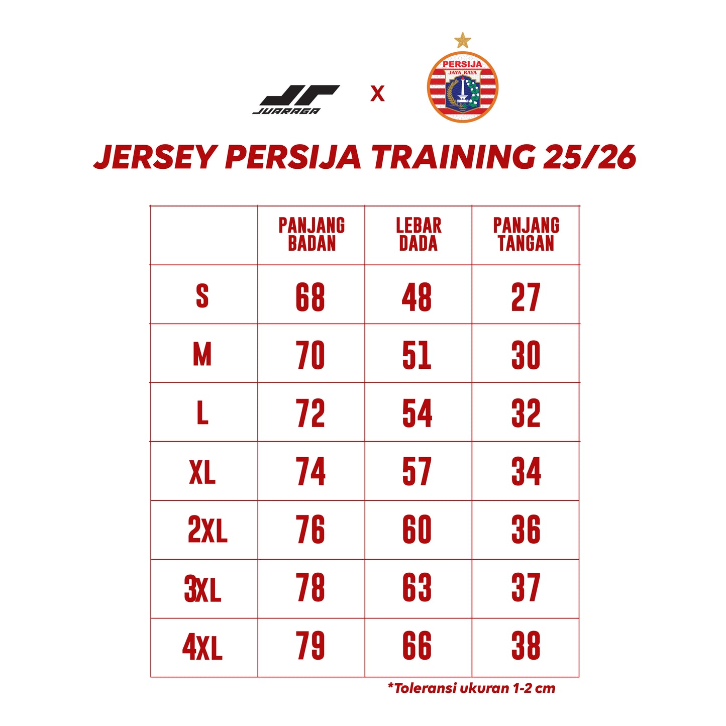JUARAGA Persija Training Jersey 2025 Heatline - Orange