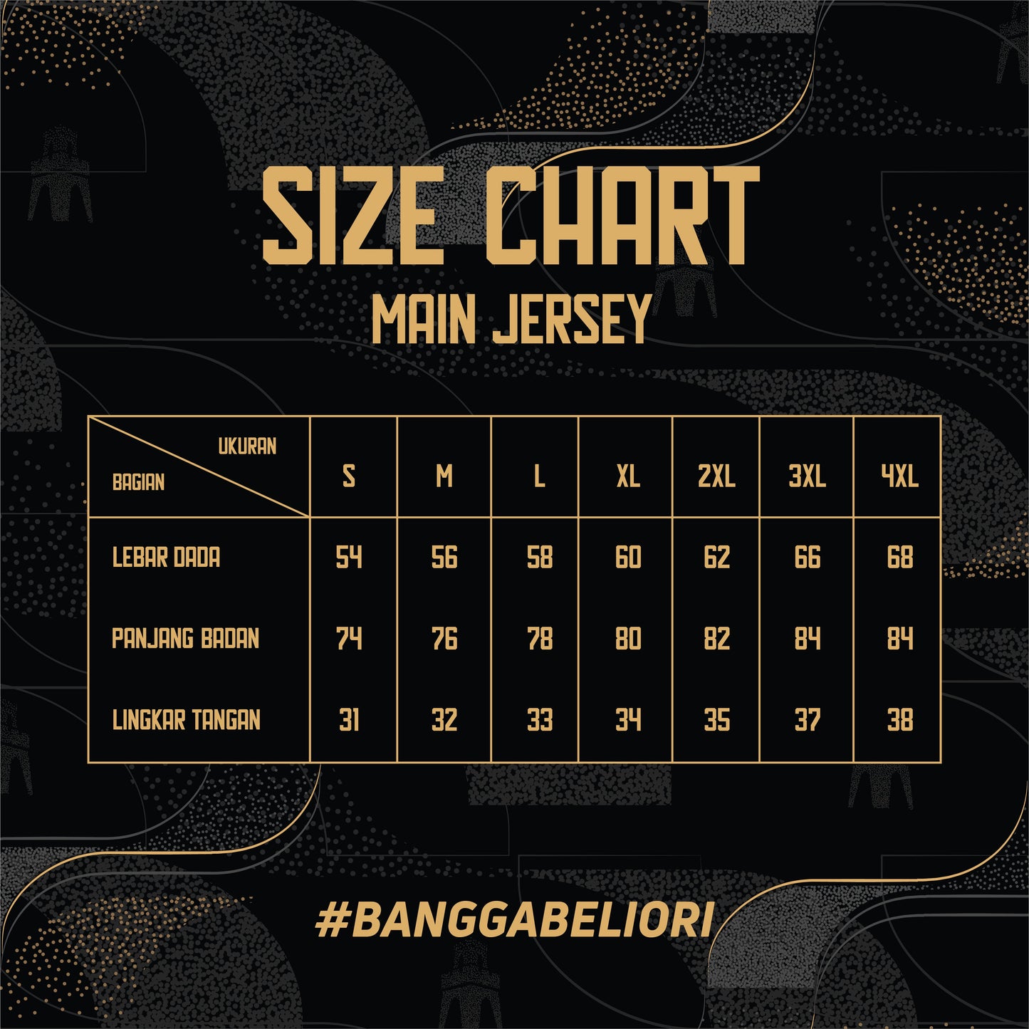 Juaraga Dewa United Jersey - Match Alternate 2024 - Gold