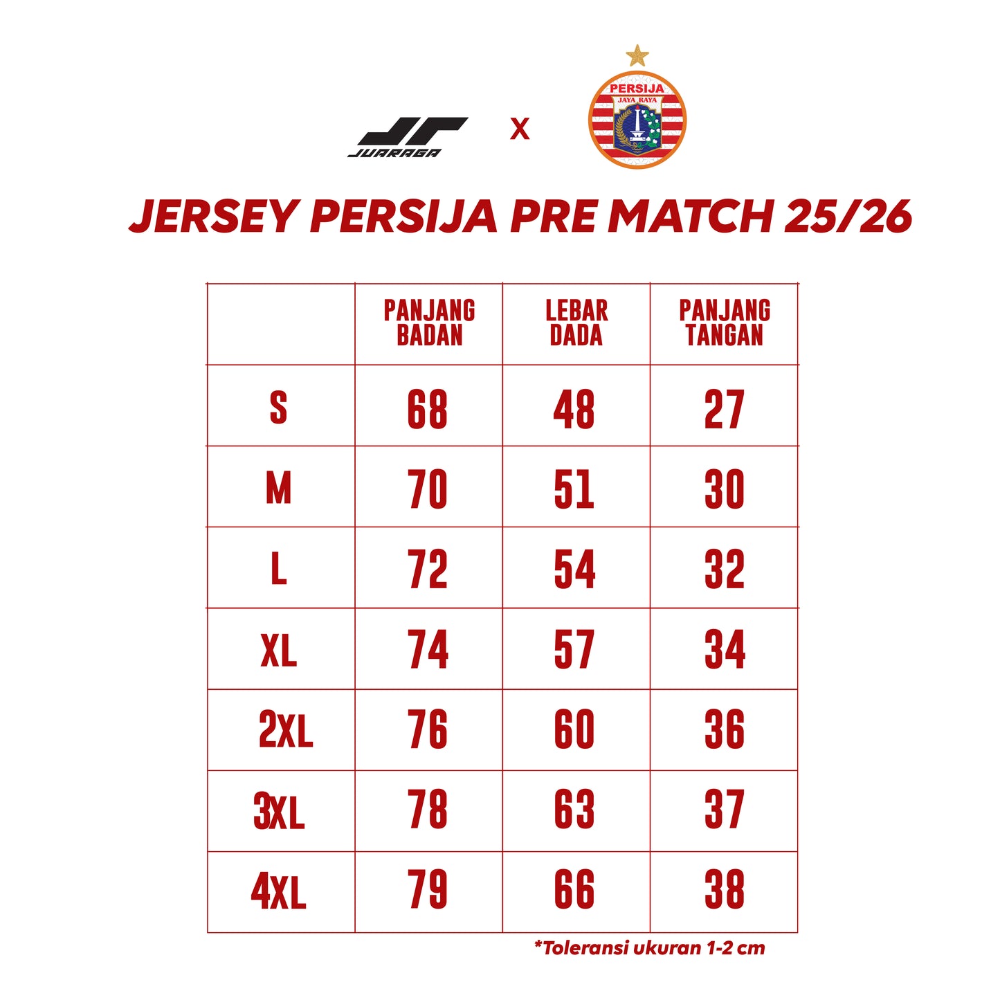 JUARAGA Persija Jersey Pre-Match 2025 Jakarta Core - Hitam