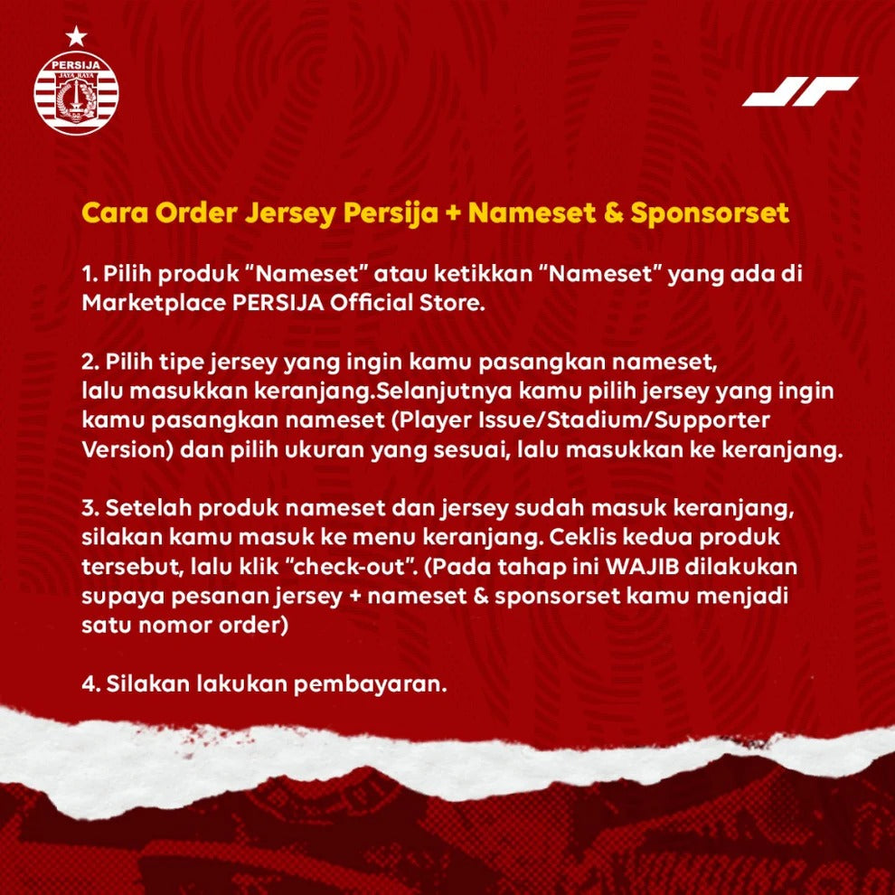 Juaraga Persija Sponsor Jersey Player Issue Voltknit 2025