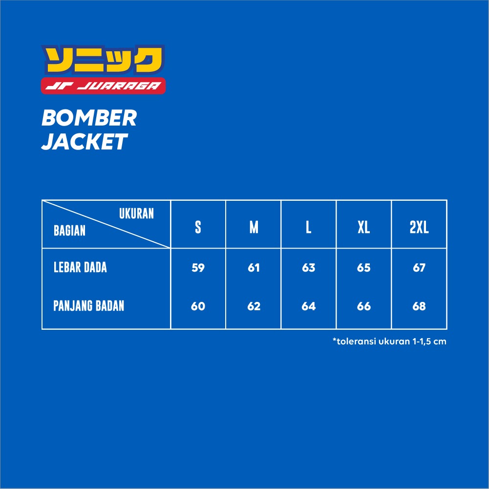 Juaraga Sonic Jacket Bomber - Hitam