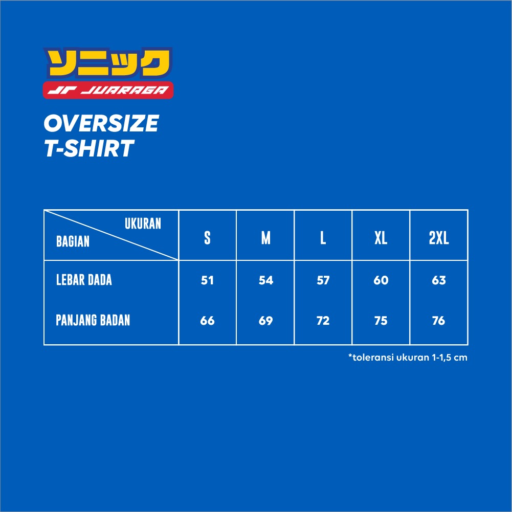 Juaraga Sonic T-Shirt Oversize - The Steel Nemesis - Putih