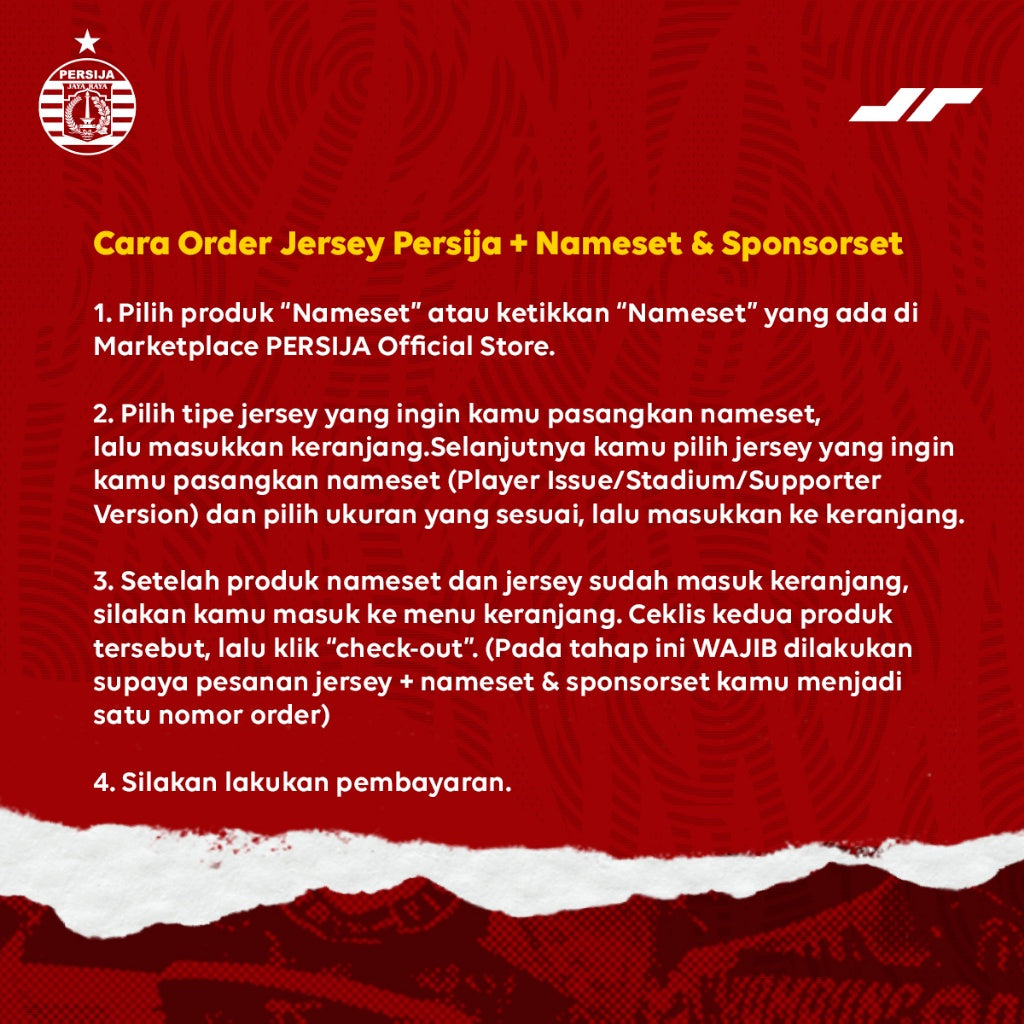 Juaraga Persija Jersey - Player Issue Nameset Vortexion Player 2023