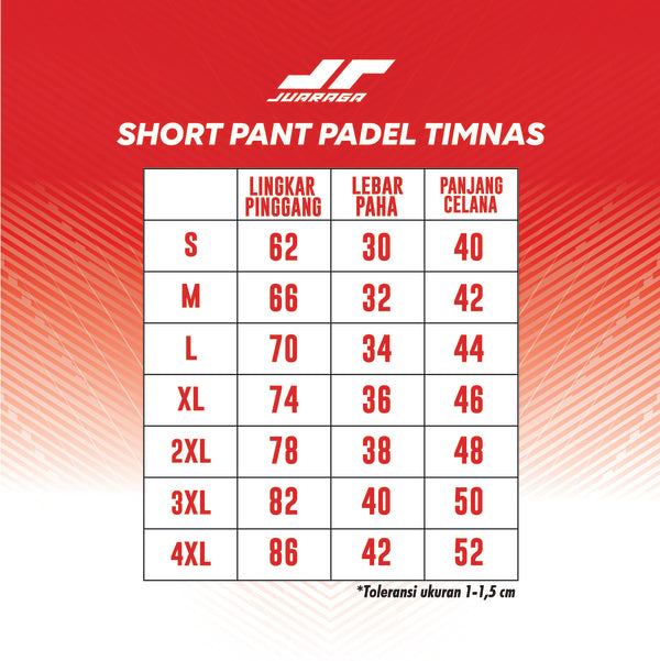 Juaraga Short Pant Timnas Padel Men Vol 2 - White