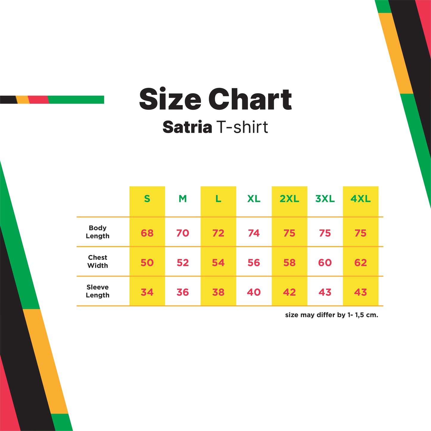 T-Shirt PON XXI 2024 - Satria - Hitam