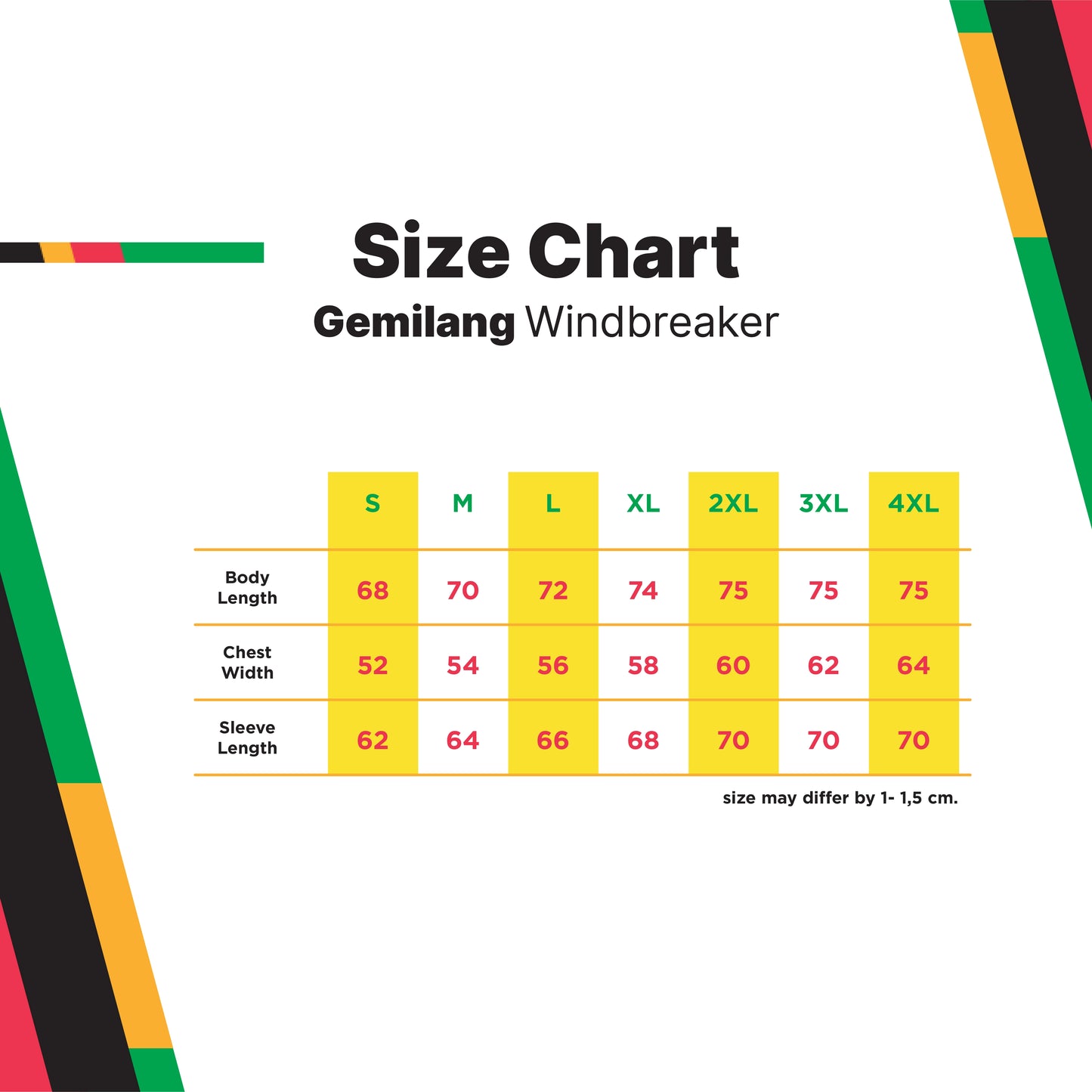 Jaket Windbreaker PON XXI 2024 - Gemilang - Merah