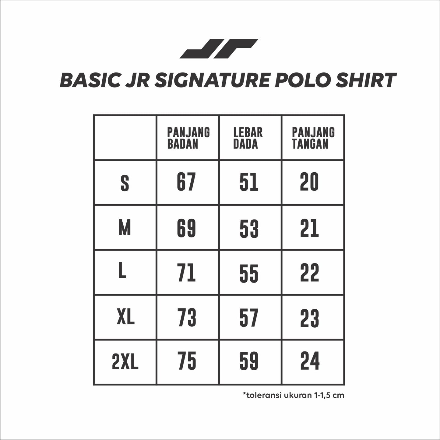 Juaraga Polo Shirt - Pria JR Signature - Hitam