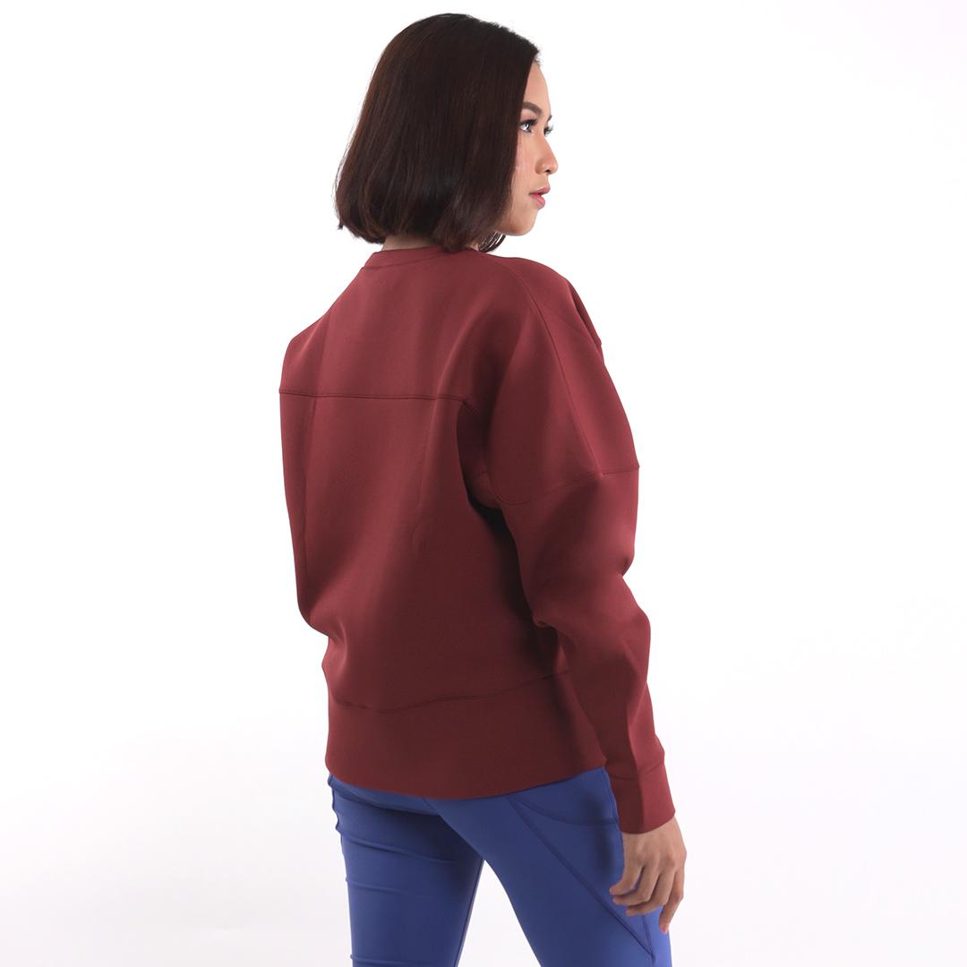 Juaraga Sweater Crewneck - Wanita JR Lite - Merah Maroon