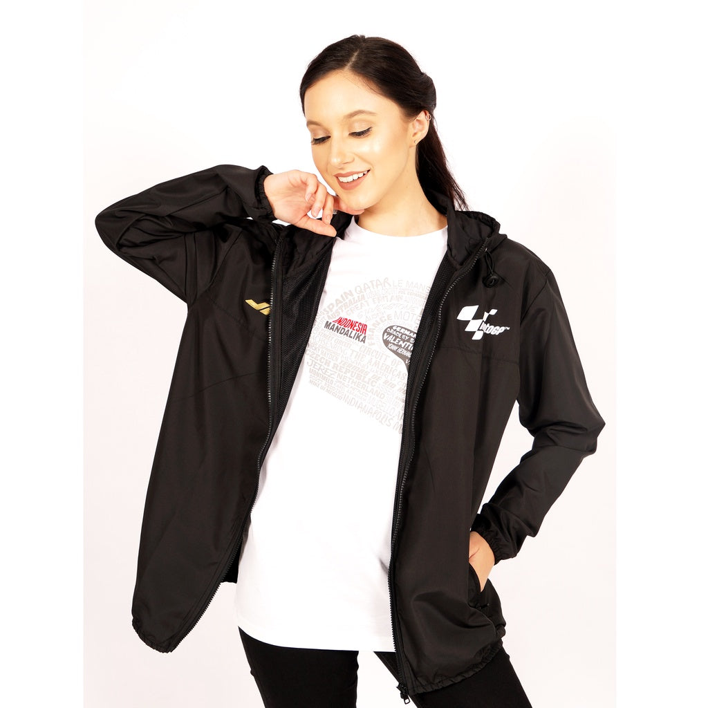 Juaraga Wind Breaker Jaket Circuit MotoGP X Juara - Hitam juaraga.id