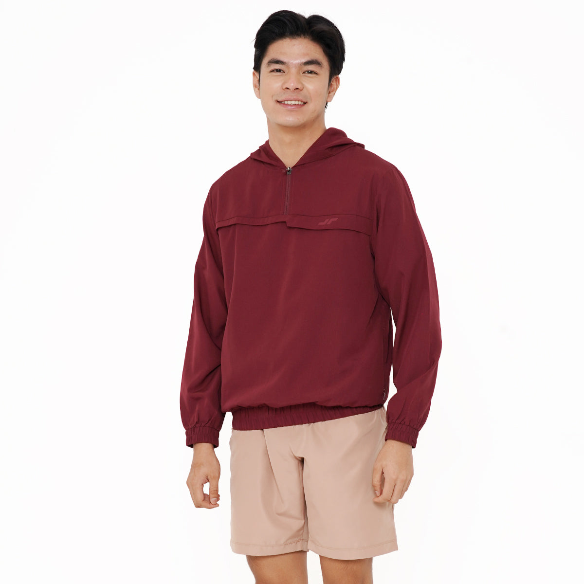 Jaket Casual Pria Supreme Maroon