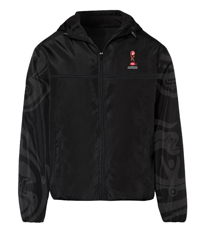 Juaraga FIFA U-17 World Cup Jaket Windbreaker - Pria Score - Hitam