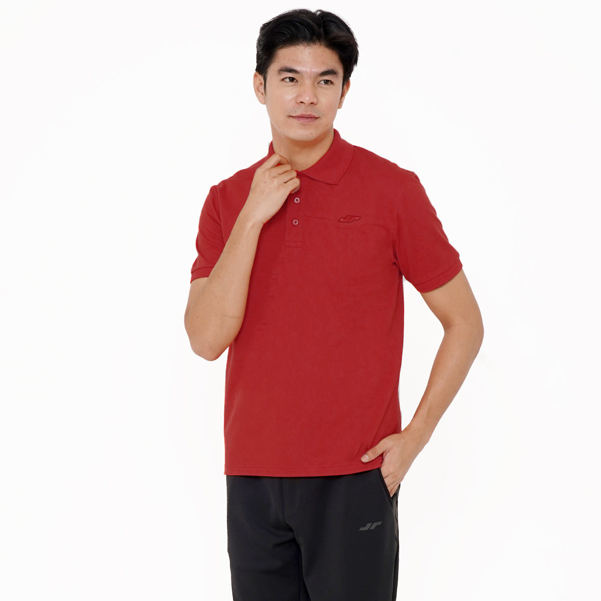 Juaraga Polo Shirt - Pria JR Signature - Merah Maroon
