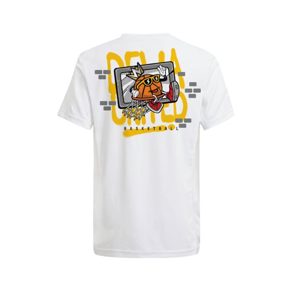 Juaraga Dewa United Basketball T-Shirt Drifit - Wall Street - Putih