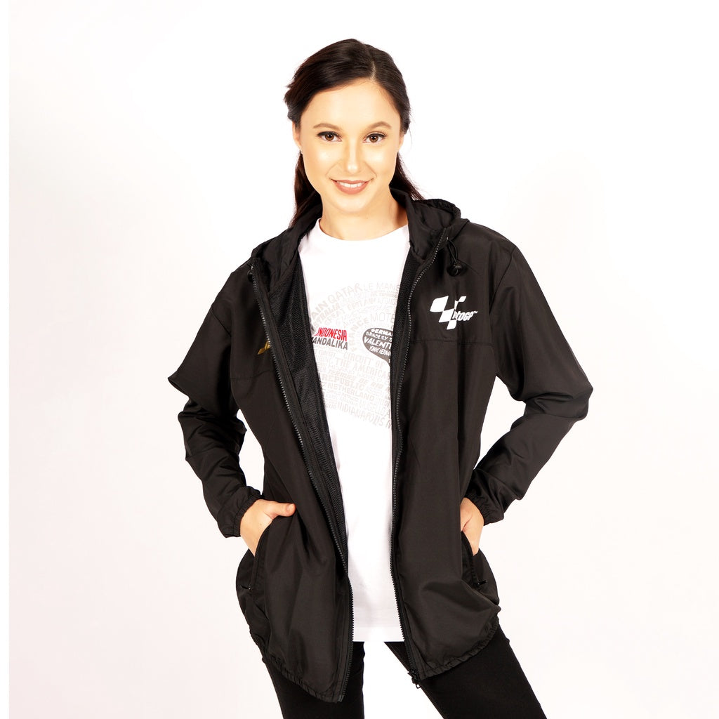 Juaraga Wind Breaker Jaket Circuit MotoGP X Juara - Hitam juaraga.id