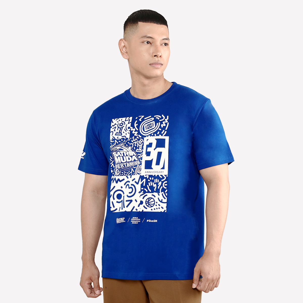 Juaraga Satria Muda T-Shirt C - 30th Anniversary - Biru