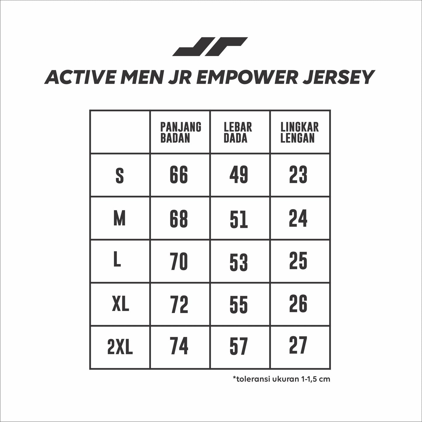 Juaraga Jersey Hoodie Sport - Pria JR Empower - Hitam