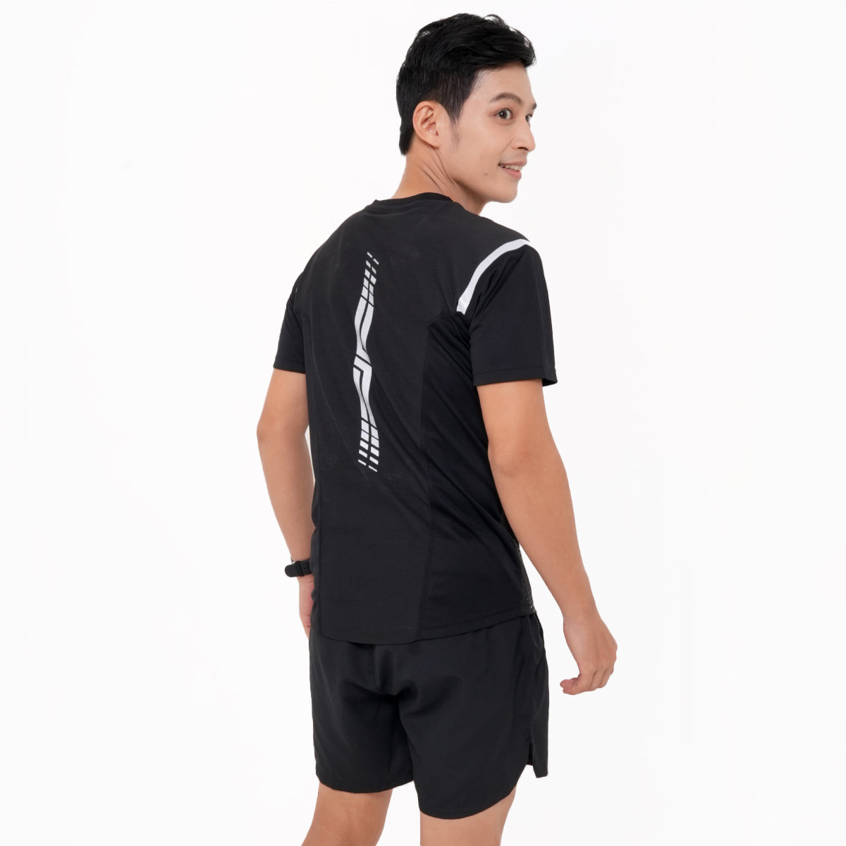Juaraga Jersey Sport - Pria JR Running 1945 - Hitam