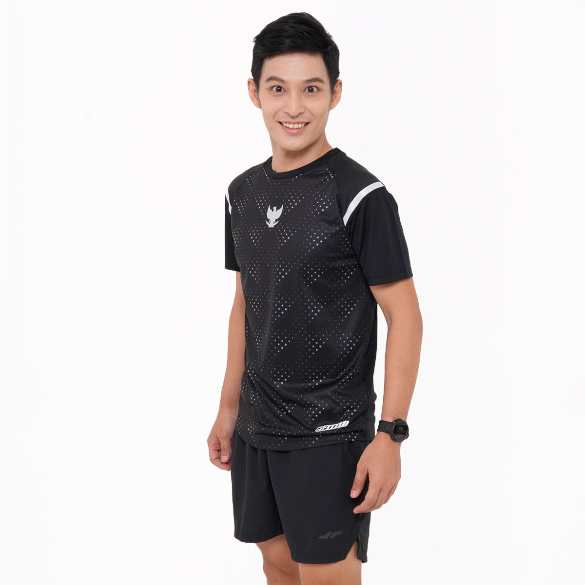 Jersey Sport Pria Running 1945 Hitam