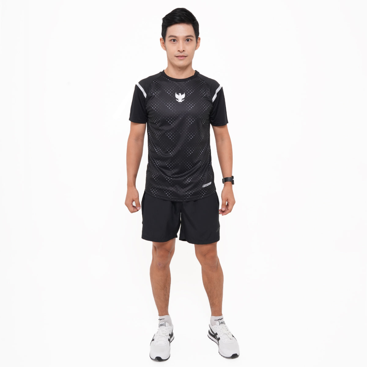 Juaraga Jersey Sport - Pria JR Running 1945 - Hitam