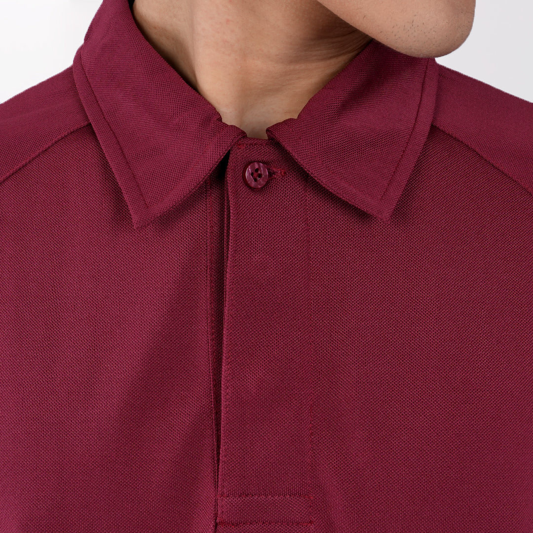 Juaraga Polo Shirt - Pria JR Dynamic - Merah Maroon