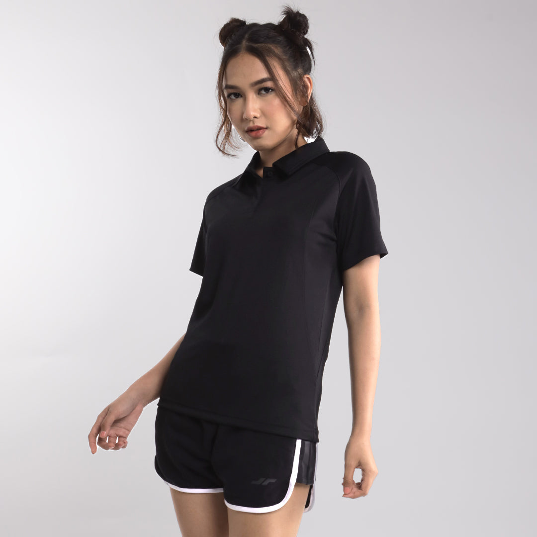 Juaraga Polo Shirt - Wanita JR Dynamic - Hitam