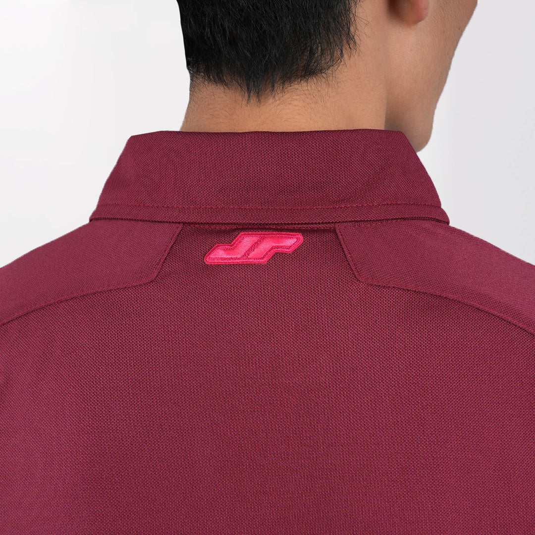 Juaraga Polo Shirt - Pria JR Dynamic - Merah Maroon