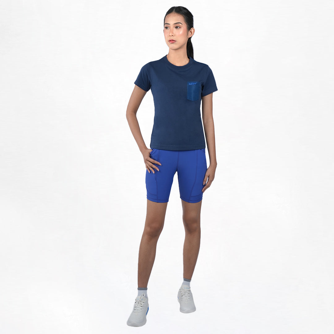 Juaraga T-Shirt - Wanita JR Prime Pocket Tee - Navy