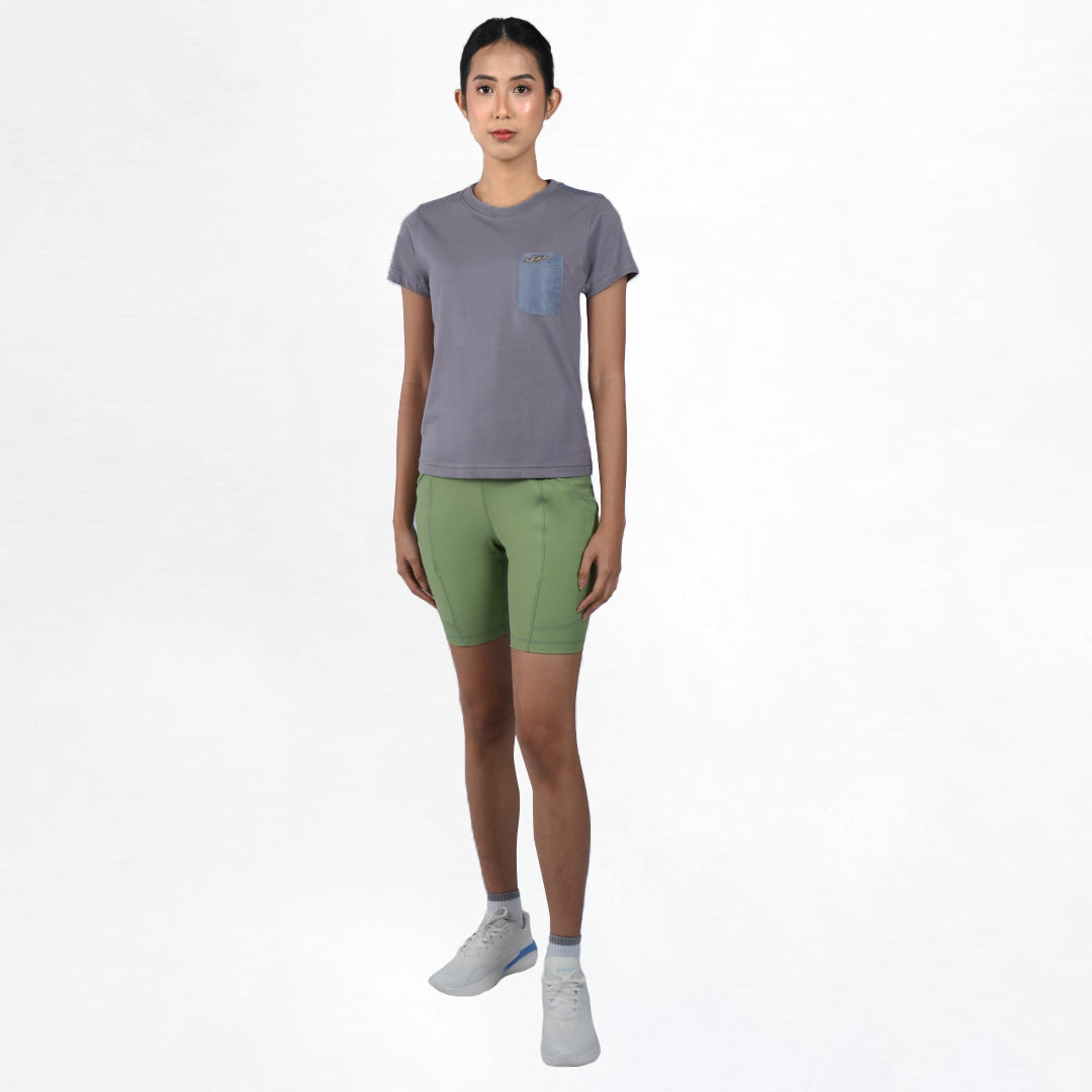 Juaraga T-Shirt - Wanita JR Prime Pocket Tee - Abu