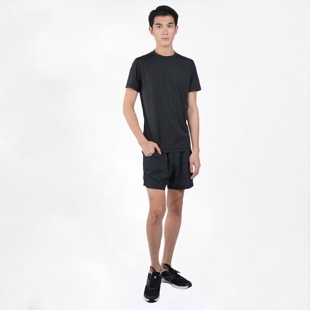Juaraga Jersey Casual - Pria JR Signature - Hitam