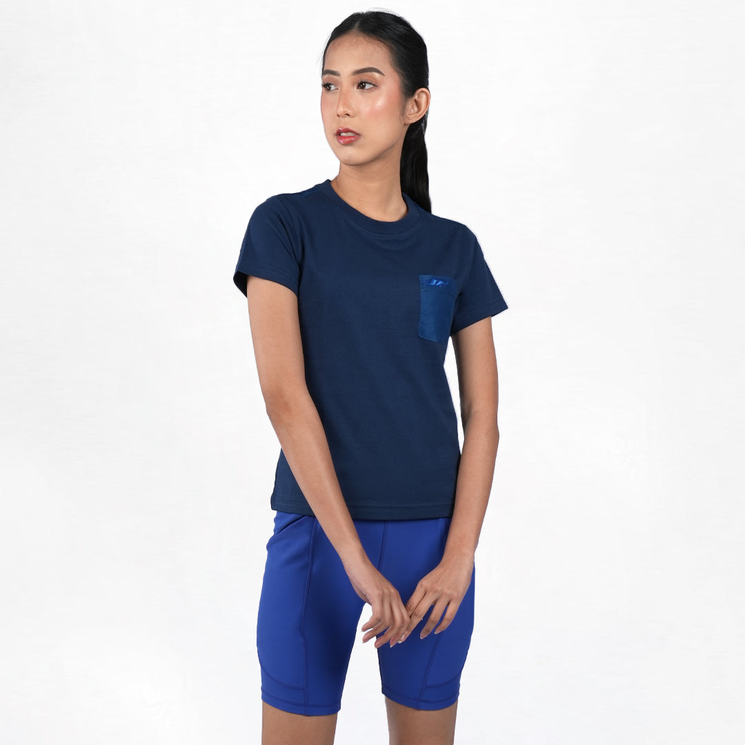 T-shirt Wanita Pocket Tee Navy