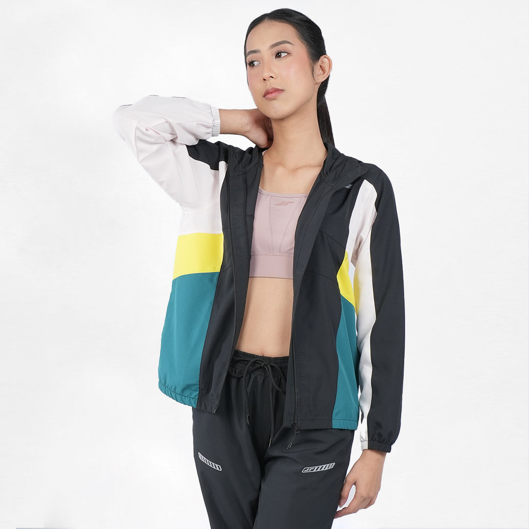 Jaket Sport Wanita Bloom Hitam