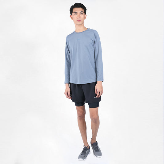 Jersey Casual Pria Grind Abu