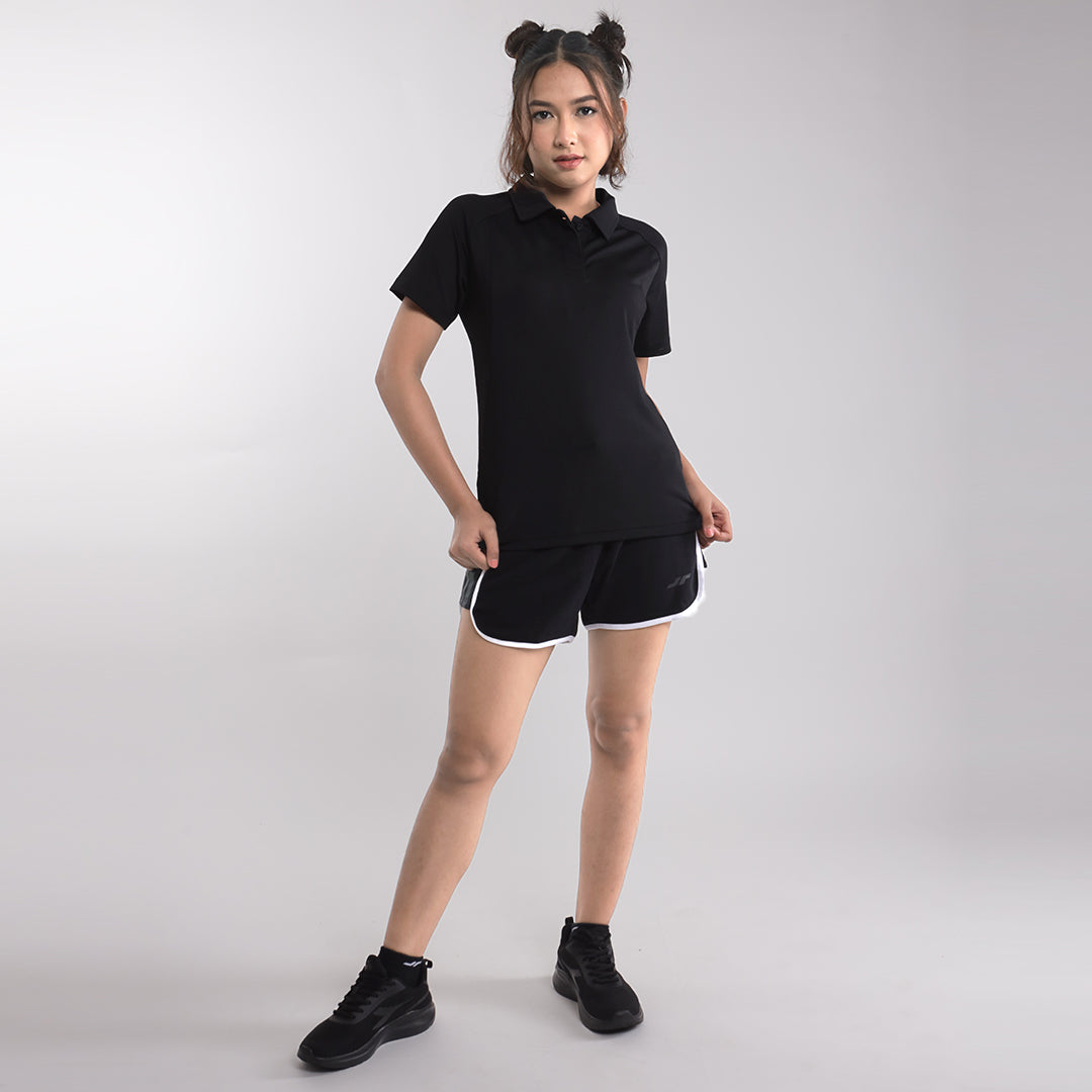 Juaraga Polo Shirt - Wanita JR Dynamic - Hitam