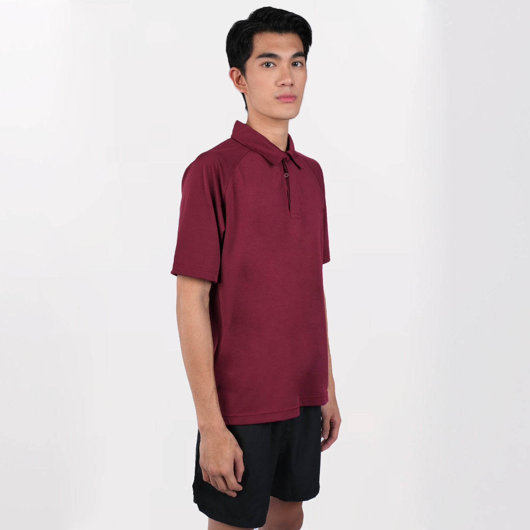 Polo Shirt Pria Dynamic Maroon