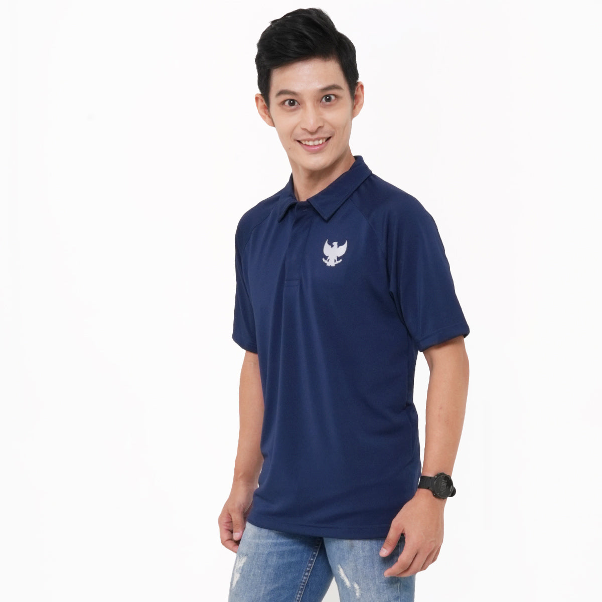 Polo Shirt Pria Dynamic 1945 Navy