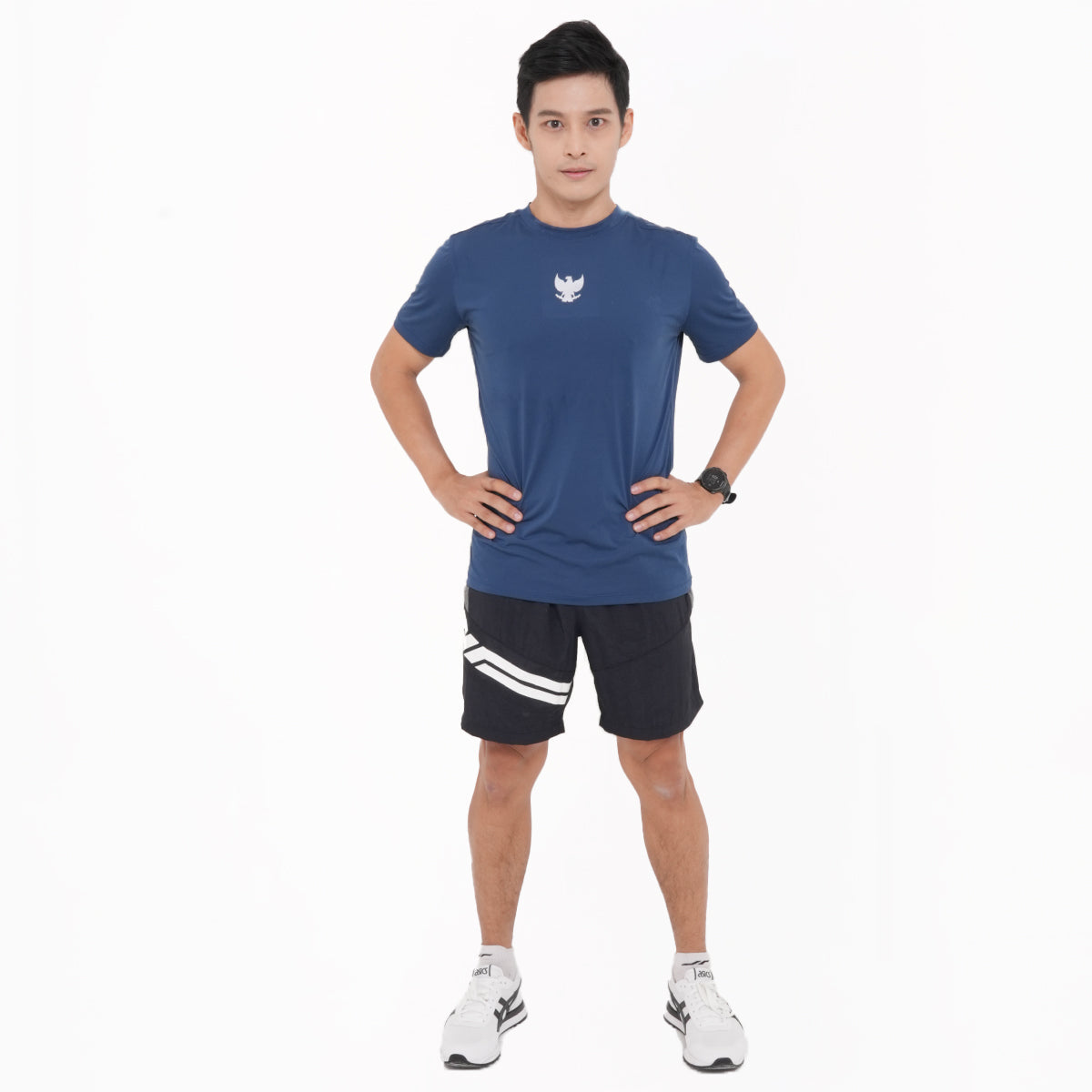 Juaraga Jersey Casual - Pria JR Signature 1945 - Navy
