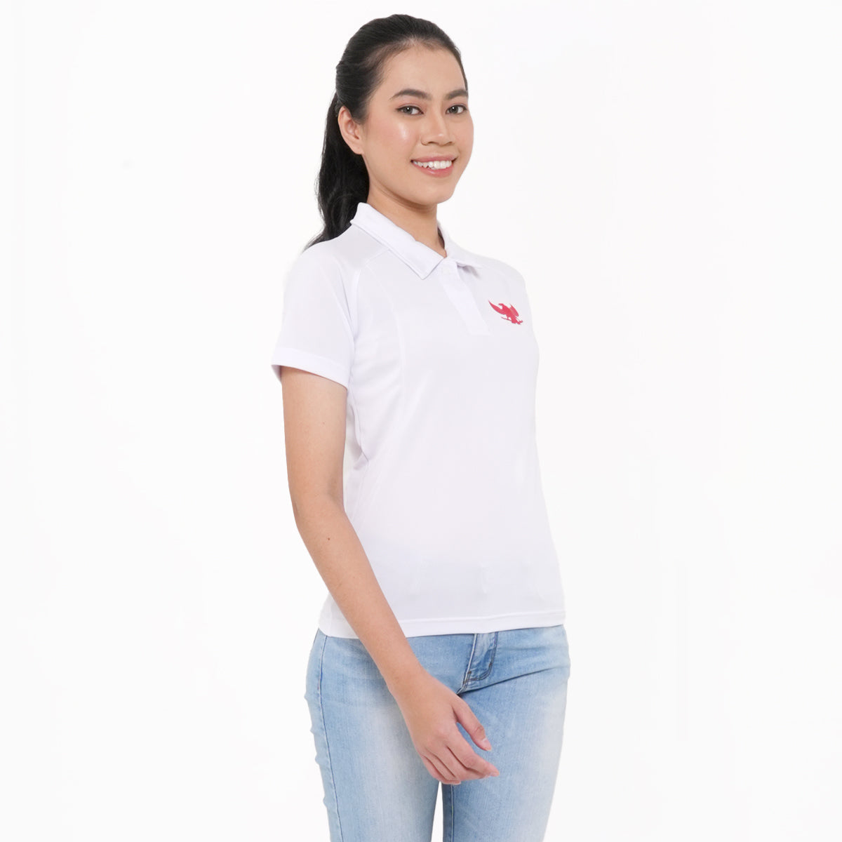 Juaraga Polo Shirt - Wanita JR Dynamic 1945 - Putih