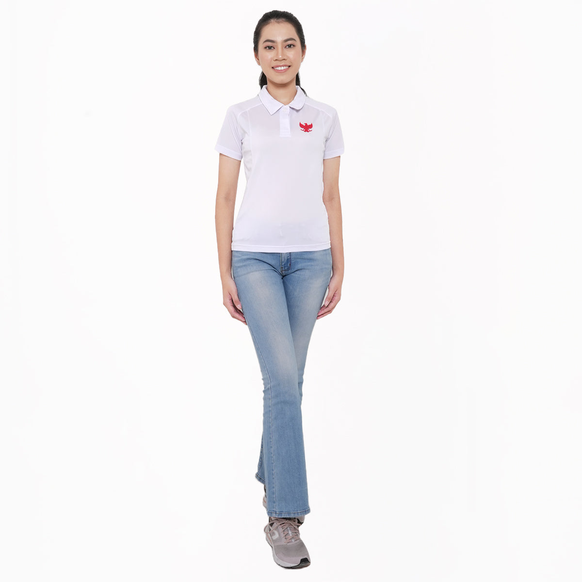 Juaraga Polo Shirt - Wanita JR Dynamic 1945 - Putih