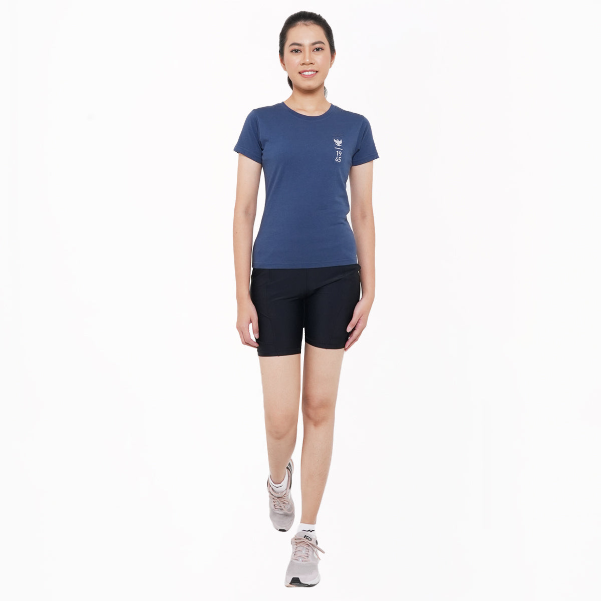 Juaraga T-Shirt - Wanita JR Essential Tee 1945 - Navy