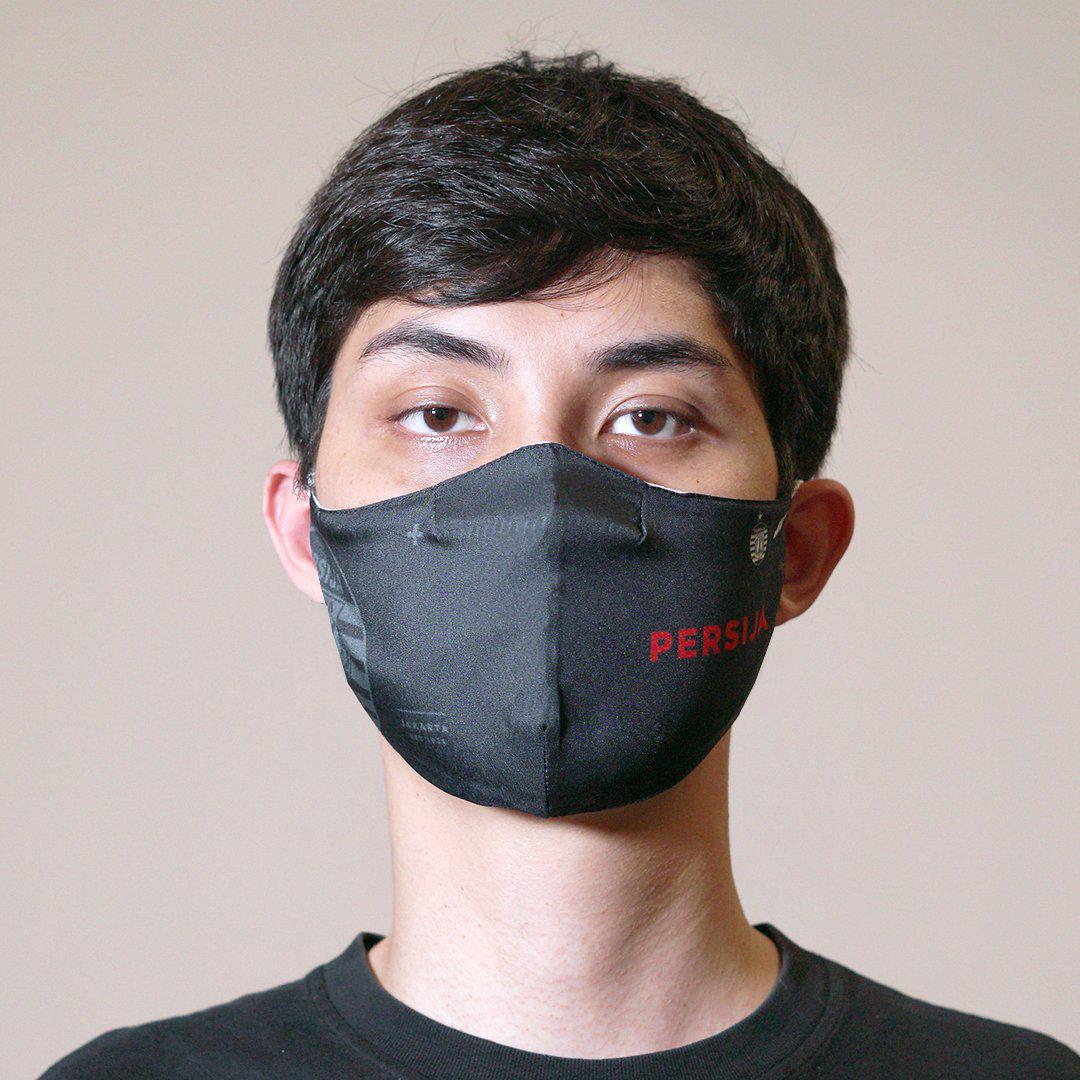 Juaraga Persija Masker Print - Hitam juaraga.id