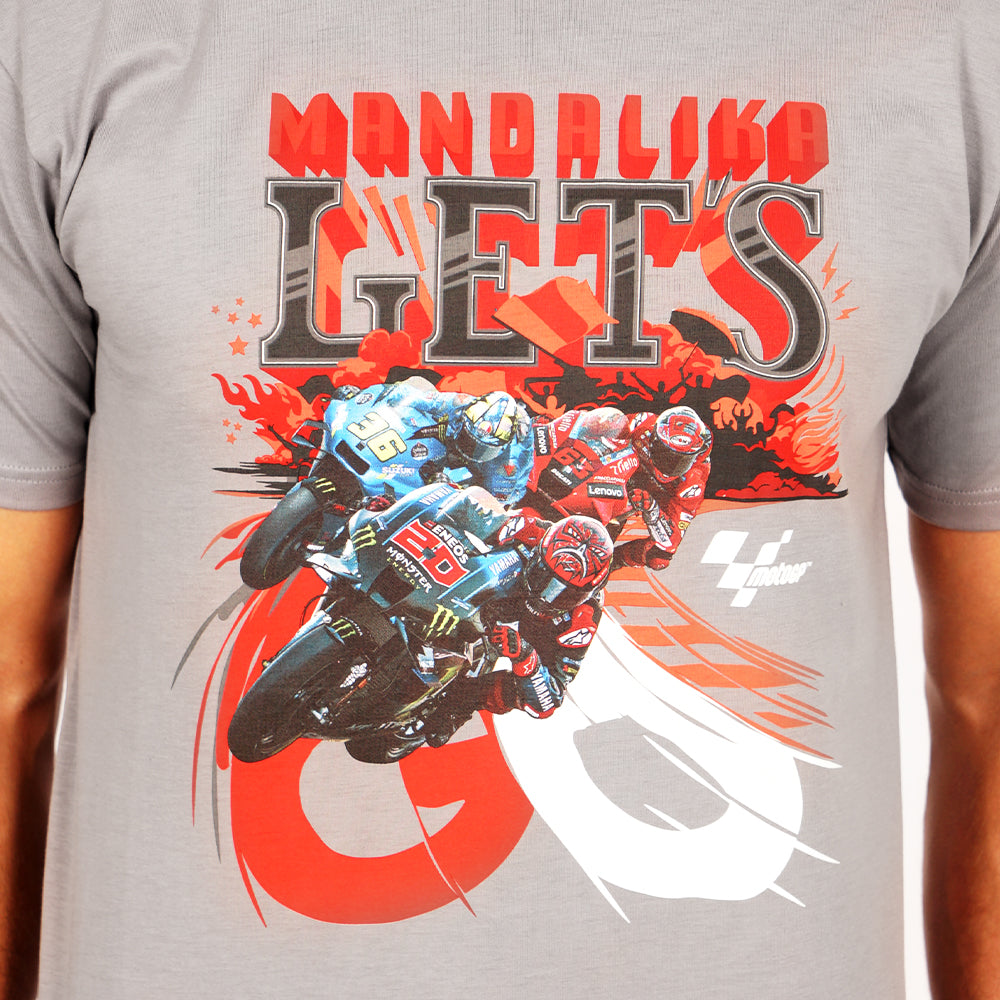 Juaraga MotoGP T-Shirt - Mandalika Let's Go ! - Abu juaraga.id