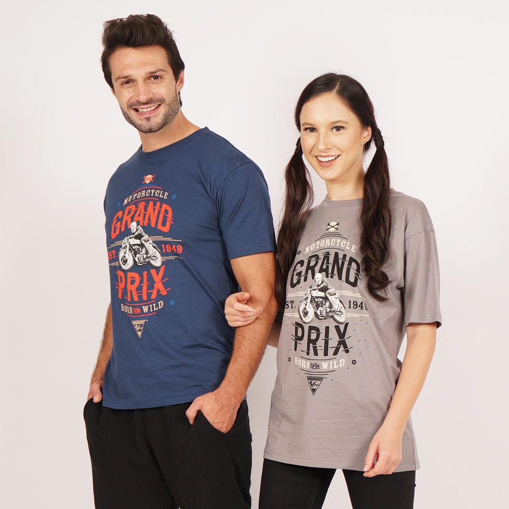 Juaraga MotoGP T-Shirt - Born Wild - Abu juaraga.id